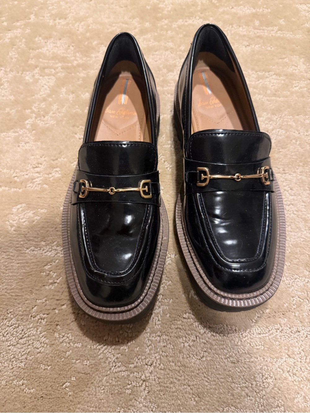 Sam Edelman Black Patent Loafers